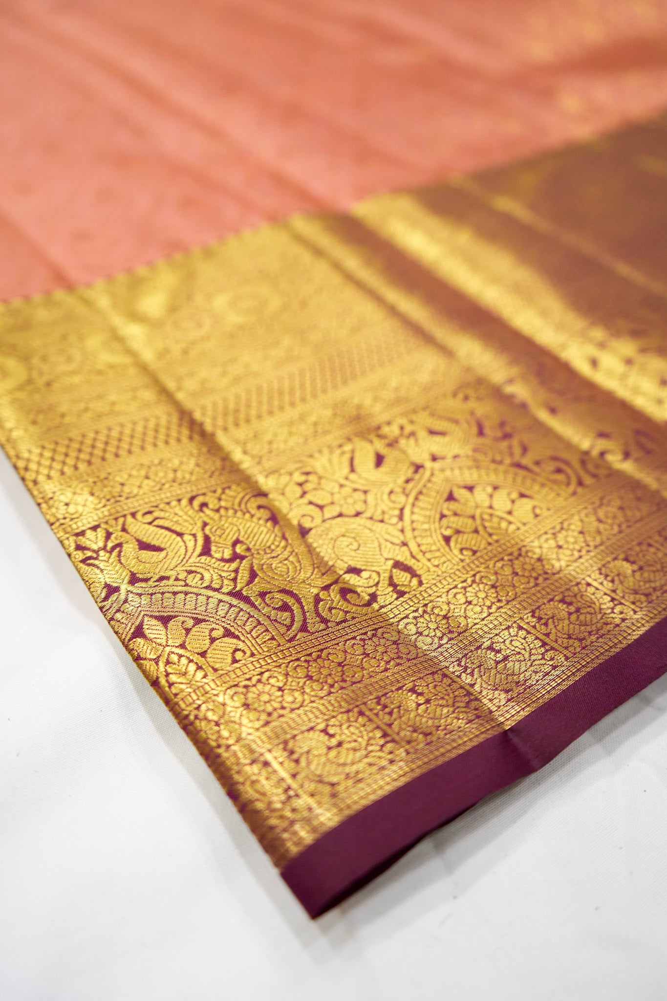 Pure Silk - Reddish Peach