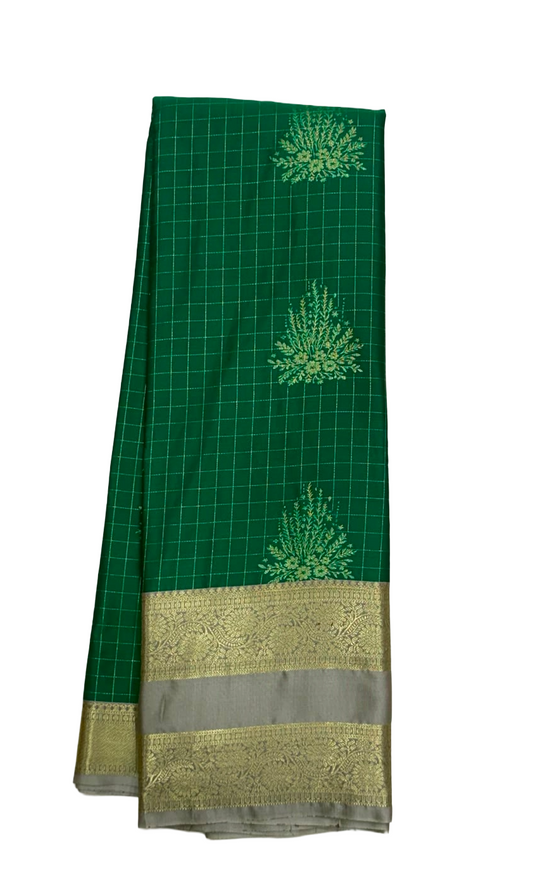 Imitation Silk -Bottle Green