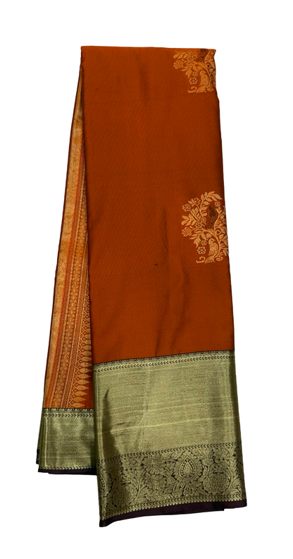 Imitation Silk - Rust Orange